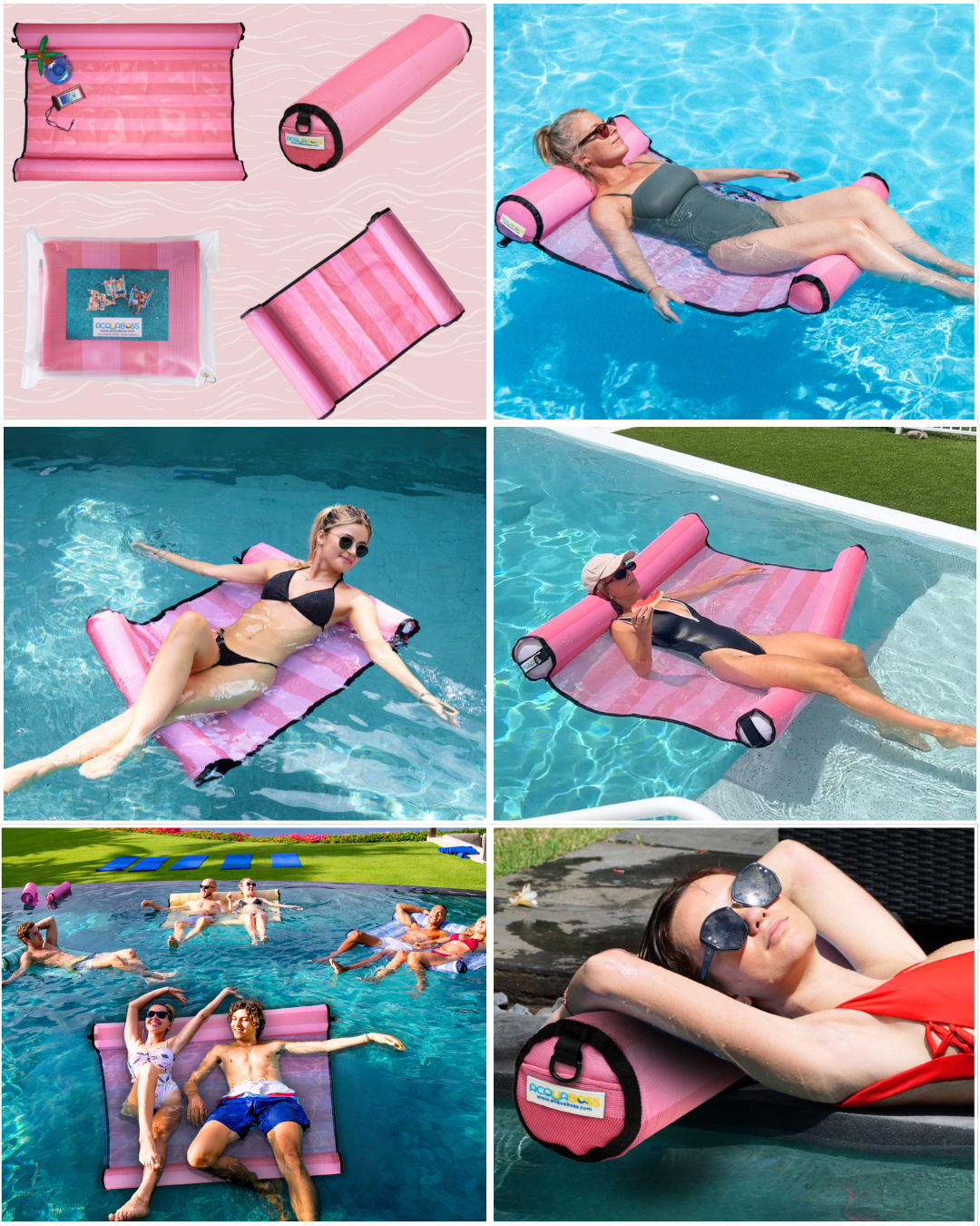Collage of Acquaboss products
