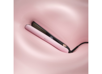 picture of a pink hair straightener