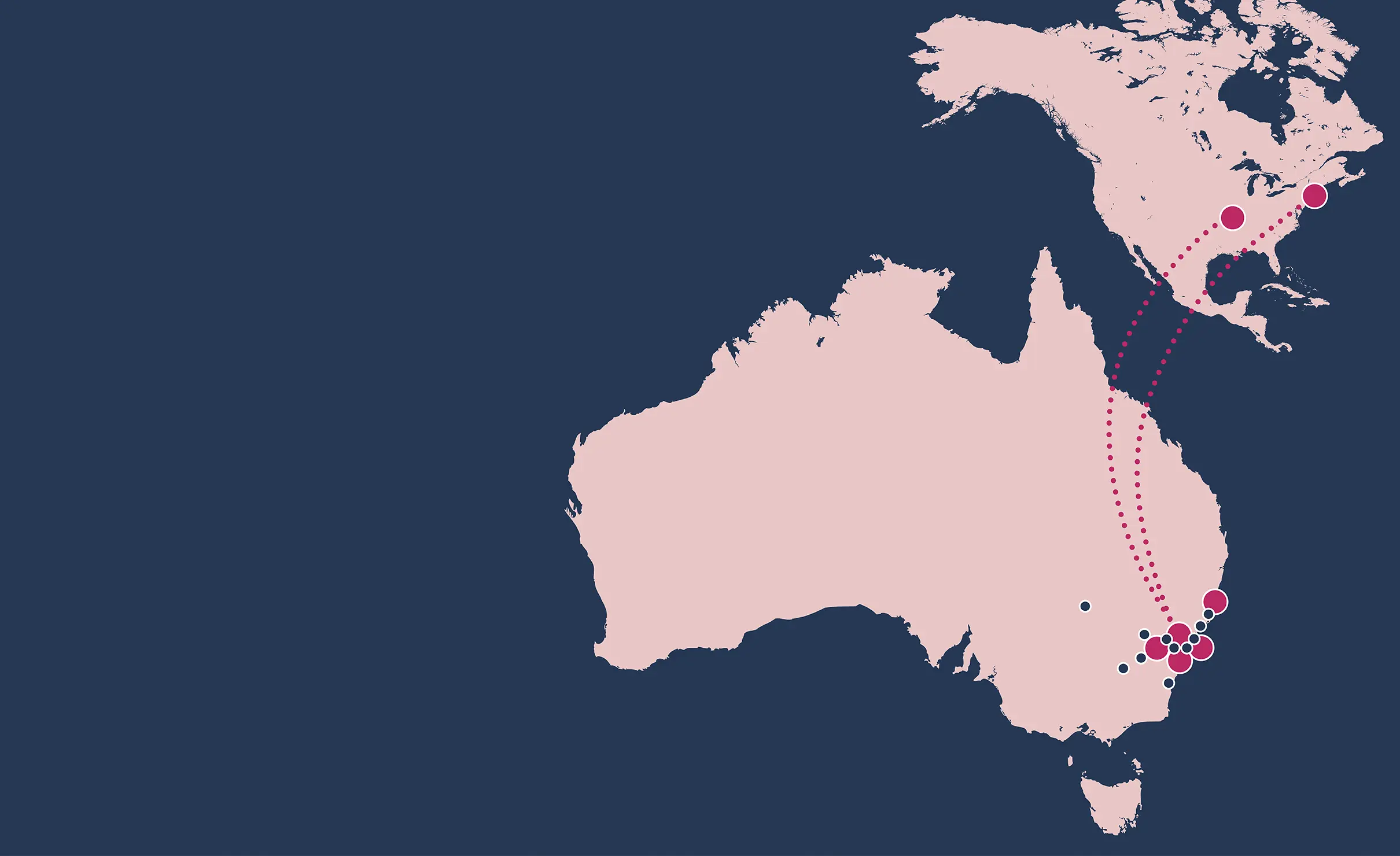 Image of Australia and North America