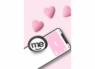 Image of a pink bank card