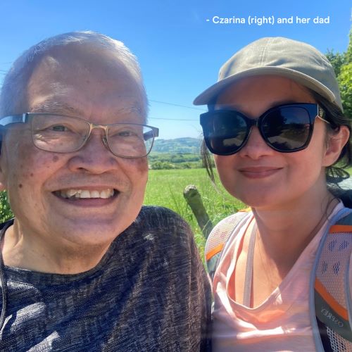 Photo of Czarina and her father