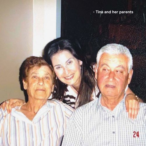 Photo of Tina and her parents