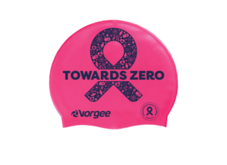 Image of a pink swim cap