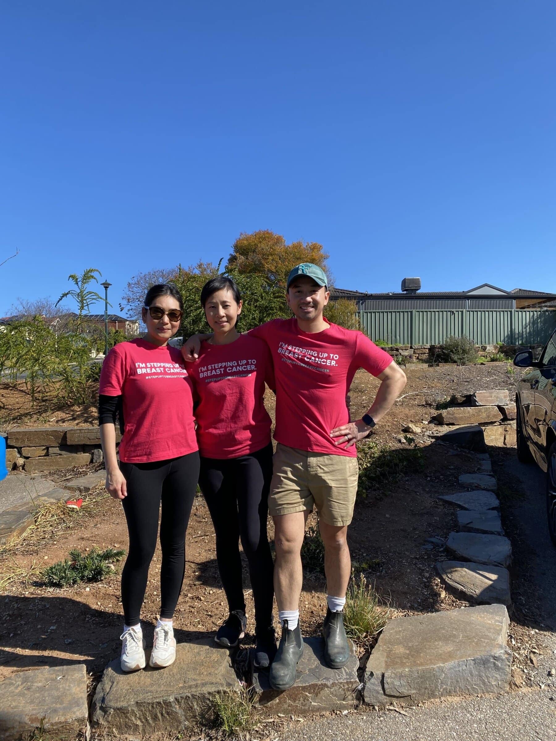 Jenn, NBCF fundraiser and her siblings Cecilia and Francis