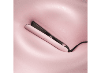 picture of a pink hair straightener