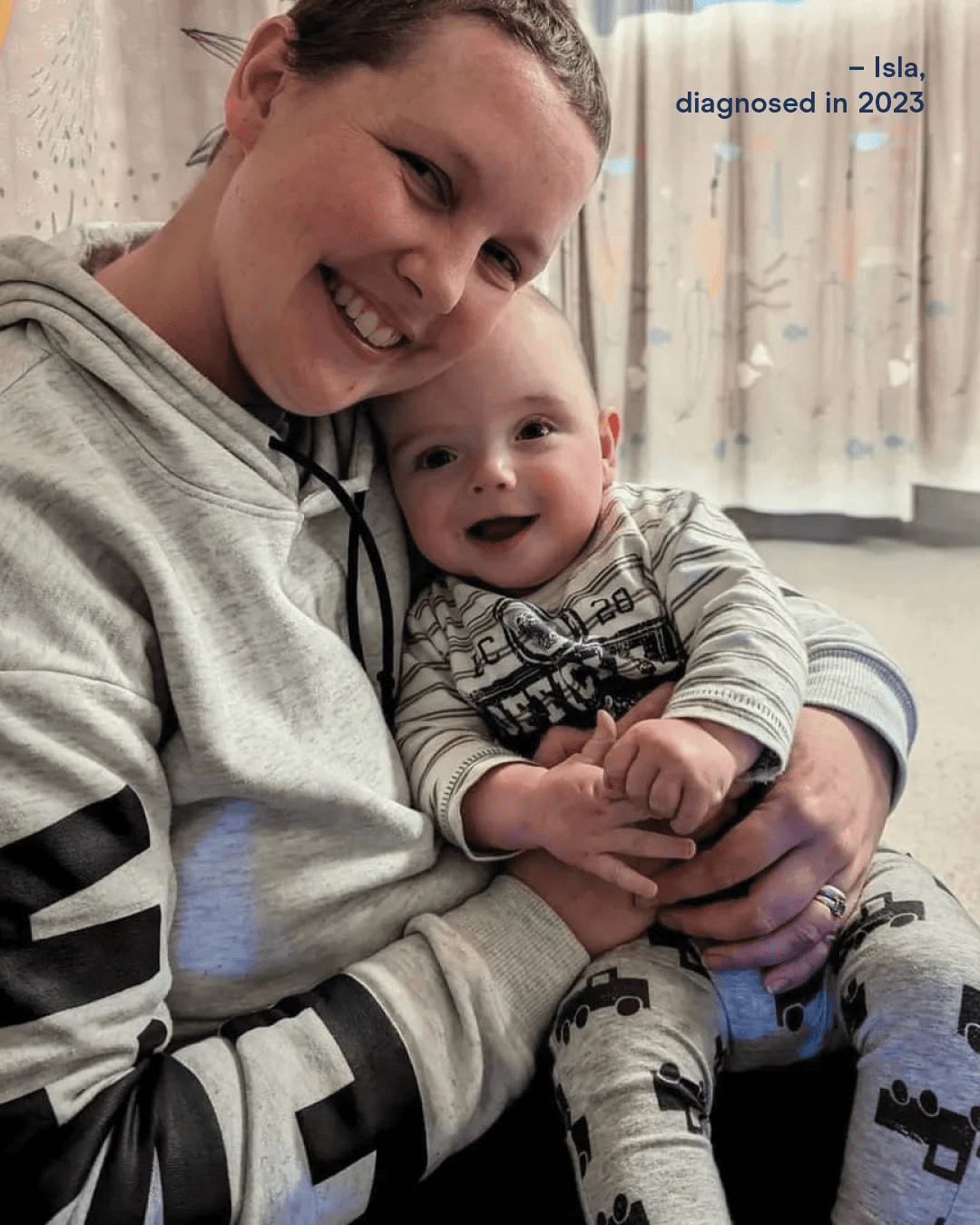 Photograph of a mother and her baby