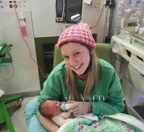 Photograph of Isla and her baby boy