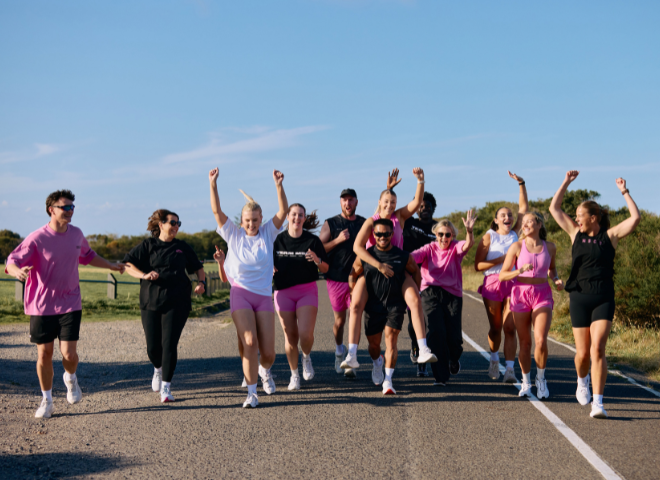 Image of active wear breast cancer collection