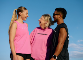 Image of active wear breast cancer collection