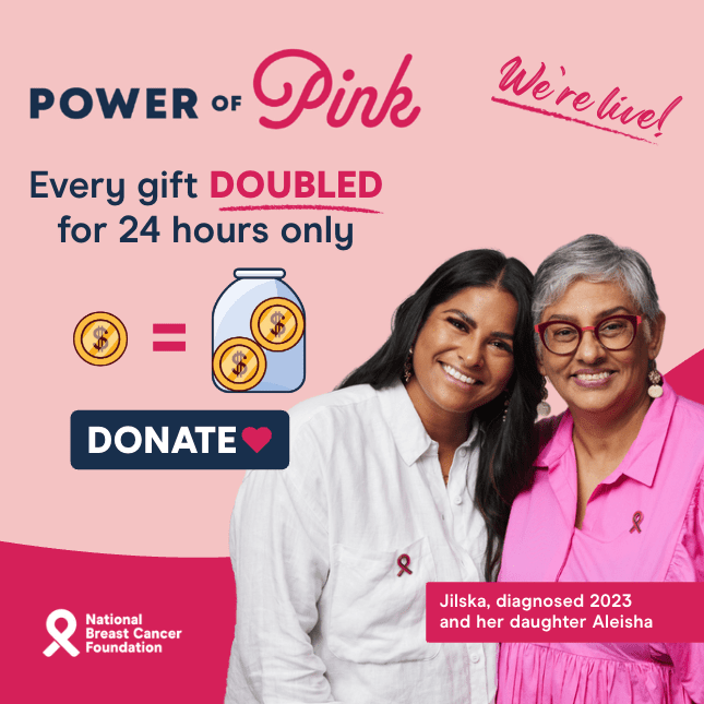 NBCF Power of Pink Giving Day live banner