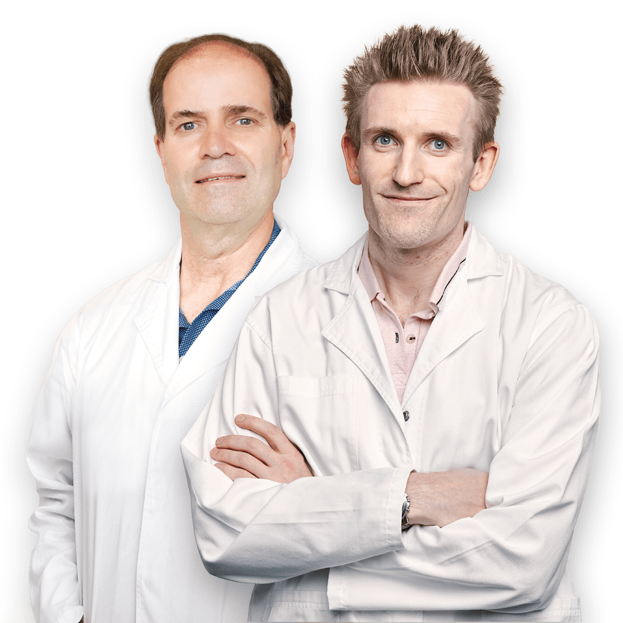 Image of two NBCF-funded Researchers