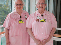 Image of two ladies, Judith and Hilda