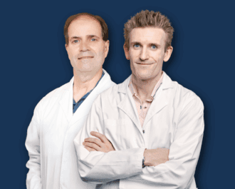 Image of two NBCF-funded Researchers