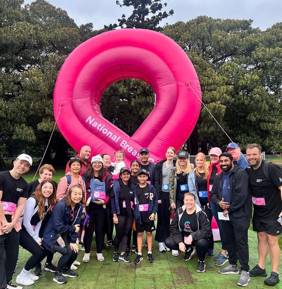 A group of NBCF supporters at the Mother's Day Classic