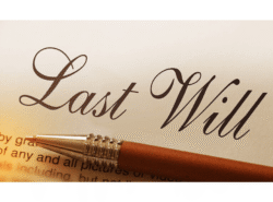 Image of the words Last Will written