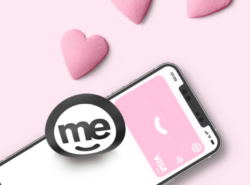 Image of a pink debit card