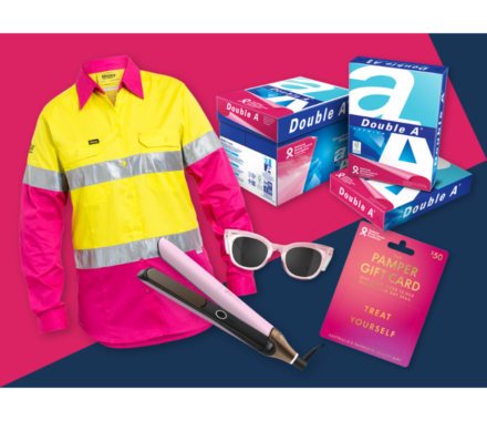 Collage of Club Pink Products