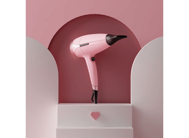 ghd Helios Hair Dryer in Dusted Pink