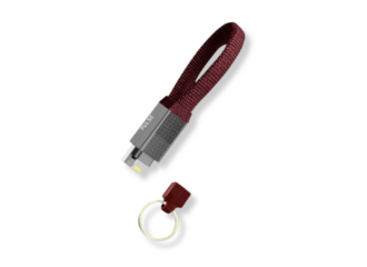 Image of a charging cable keyring