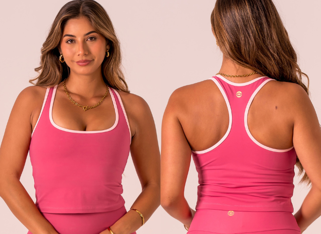 Image of pink activewear tank