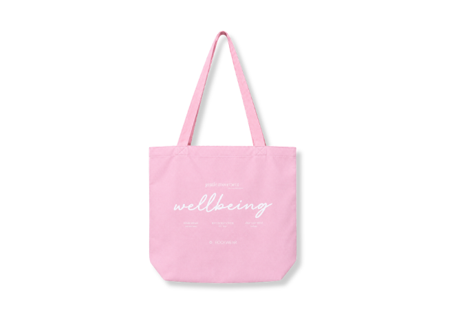 Image of a pink tote bag