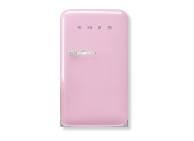 Image of a pink fridge
