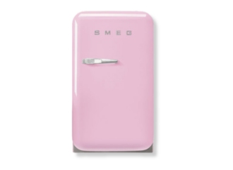Image of a pink fridge