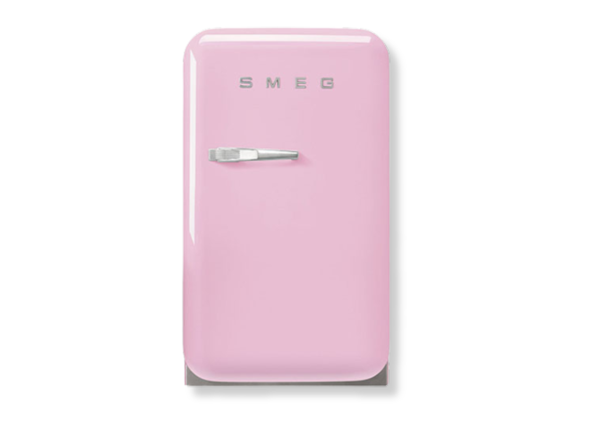 Image of a pink fridge