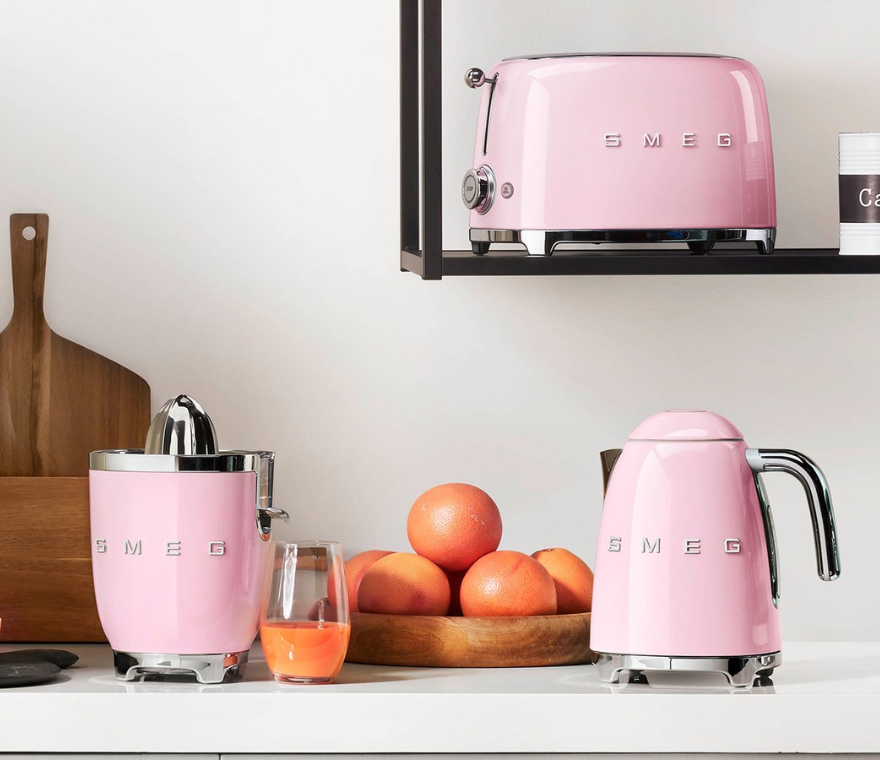 Image of pink appliances