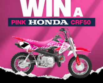 Image of a pink motercycle