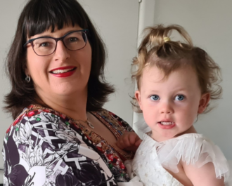 Image of a lady and her niece