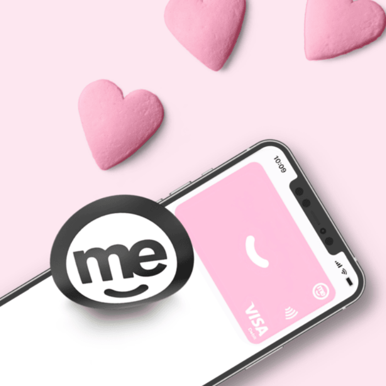Image of a pink debit card