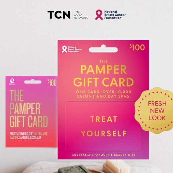 Image of a pink gift card